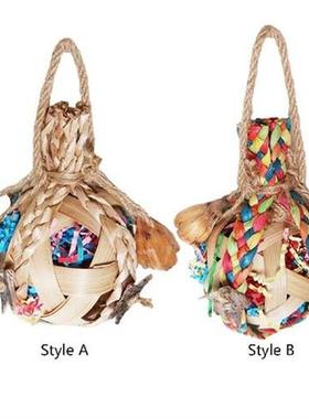 Large Parrot Toys Tearing Toy Colorful Bird Chewing Toy for