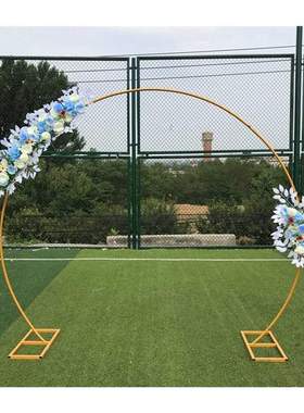 Round Metal Iron arch wedding backdrop stand wedding arch bi