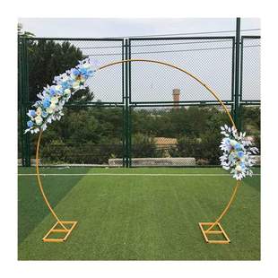 Round Metal Iron arch wedding backdrop stand wedding arch bi