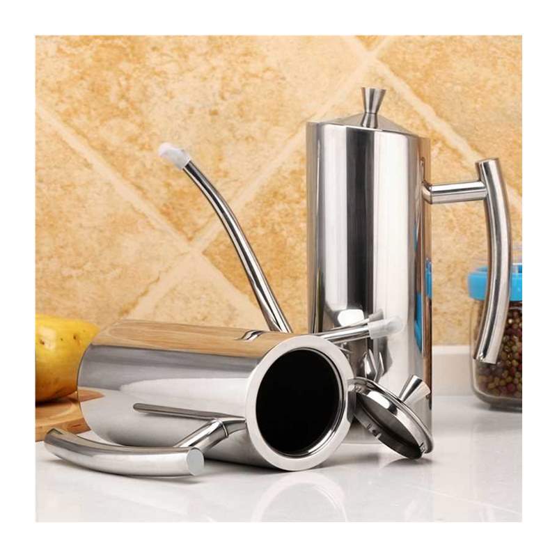 Kitchen Oil Dispenser 304 Stainless Steel Oil Vinegar Cruet