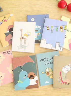 1/2/5Pcs Cartoon Image Notebook 20Pages Vintage Retro Notepa