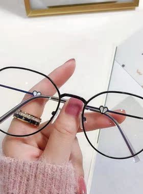 Fashion Anti Blue Light Glasses Women Men Classic Metal Hear