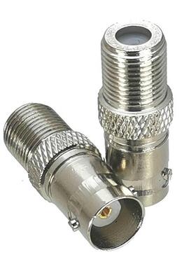 10Pcs F TV Femle Jack to BNC Female Jack RF Adapter Connecto