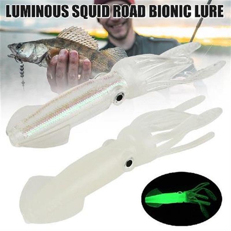 Luminous Rubber Octopus Fishing Bait for Outdoor Fishing