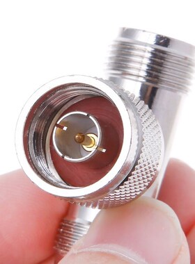 T Shape N Male To 2 N Female Triple RF Connector 3-way Coaxi