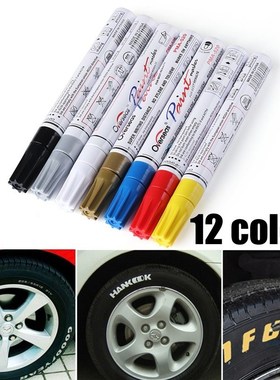 Colorful Waterproof Pen Car Tyre Tire Tread CD Metal Permane