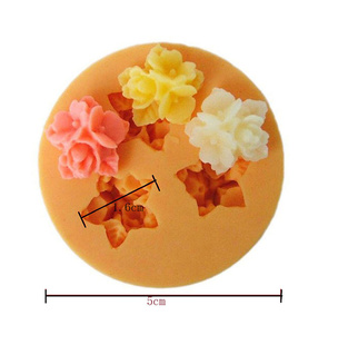 3D Rose Tulip Leaf Mum Peony Flower Mold For Soap Fondant Ca