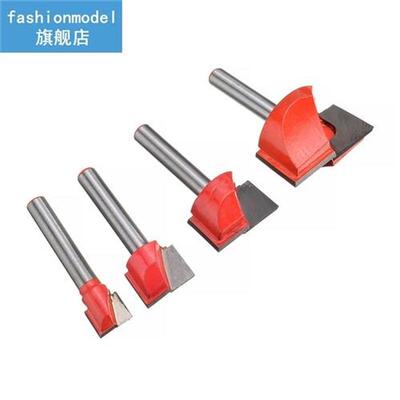 4pcs 10/15/22/30mm Double Edge Cutting Router Bit Surface Pl