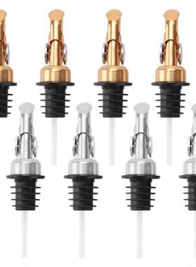 8 Pcs Weighted Stainless Steel Pourer Glide Pourer Free