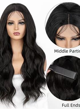 Kryssma Synthetic Lace Front Wig 26 inch Long Wavy Hair Wigs