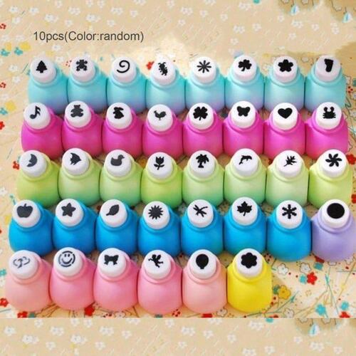 10 pcs Wholesale Paper Punch EVA Foam Paper Embossing Random