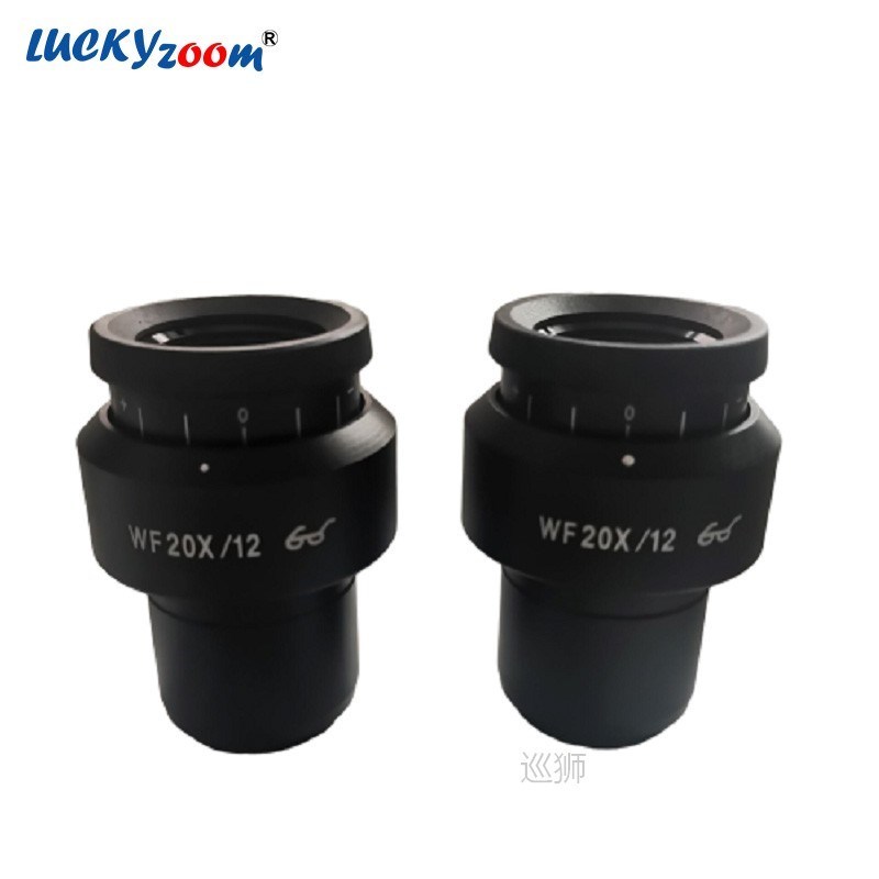 Adjustable Widefield Microscope Eyepiece 20X Binocular Trino