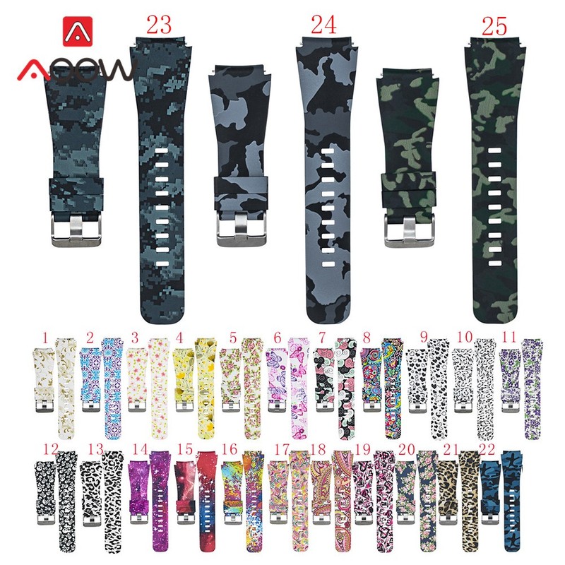 22mm Printing Silicone Strap for Samsung Galaxy Watch 46mm