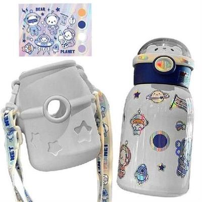 Insulated Bottle With Straw And Handle Kids Thermos Water