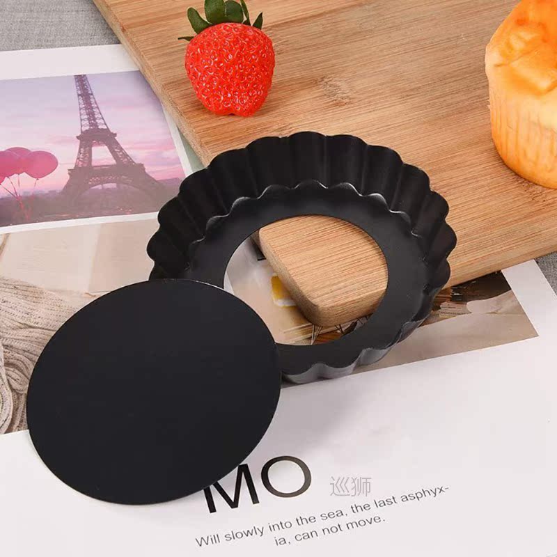 1/2/3PCS 10CM Mini Baking Pan Removable Bottom Tart Pans Non