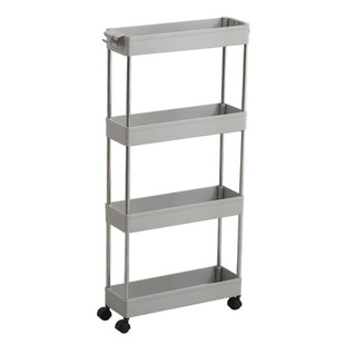 3/4 Layer Kitchen Crack Storage Rack Movable Pulley Floor-st