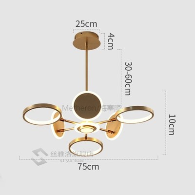 Postmodern light luxury chandelier living room dining room b