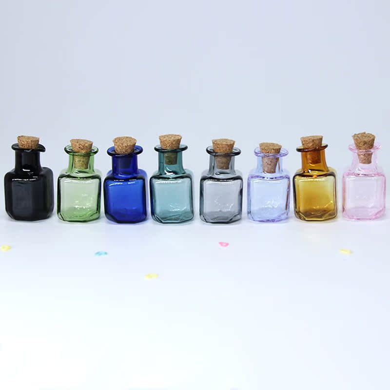 Mini Glass Bottles With Corks Lids Clear Drifting Bottle