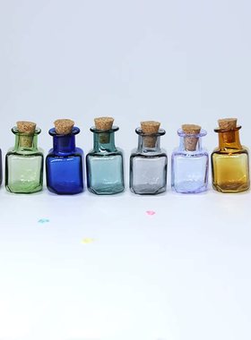 Mini Glass Bottles With Corks Lids Clear Drifting Bottle