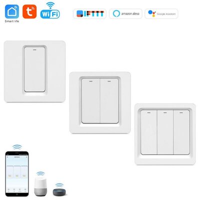 Switch Smart Push Button Switch Panel Wall Interruptor 1/2/3