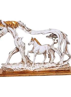 New Fashion Design Galloping Horse Resin Figure Statue