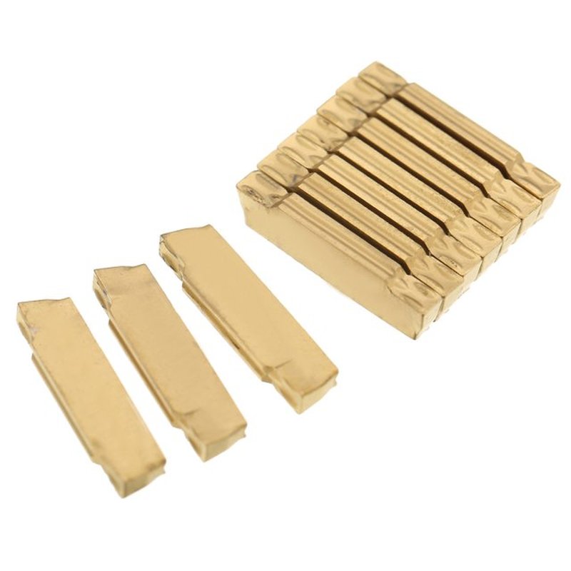 10Pcs MGMN200-G Carbide Inserts Blades For MGEHR/MGIVR Groov