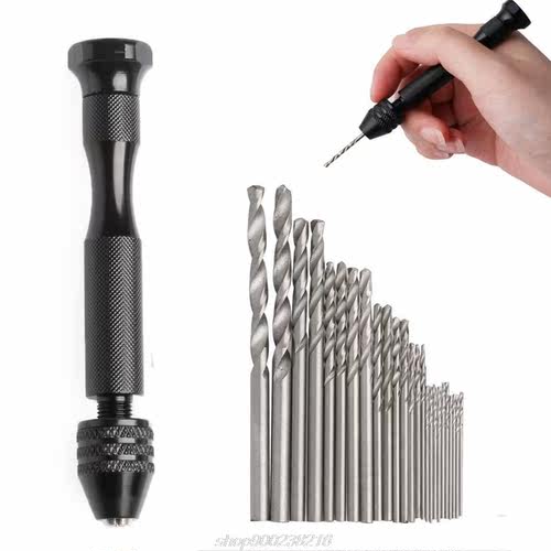 0.5-3mm Mini Micro Twist Drill Bit   Aluminum Hand Drill Key