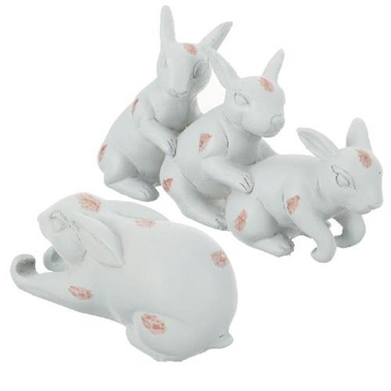 1 Set of Desktop Rabbit Statue Table Rabbit Ornament Rabbit