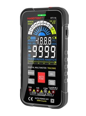 Portable Multimeter TRMS 9999 Counts Volt Meter Ohm Accurate