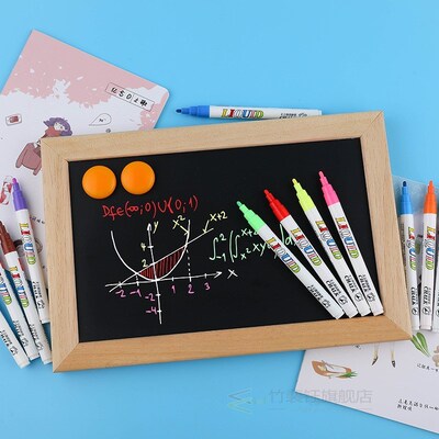 12pcs/set 3mm Liquid Chalk Pen Marker Glass Windows Blackbo