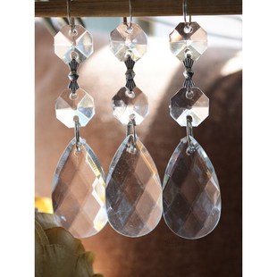 30pcs Clear Acrylic Crystal Beads Diamond Wedding Party Home