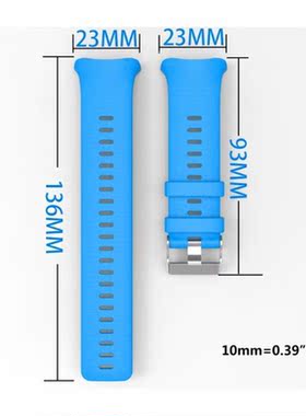Replaced Safe Silicone Watch Band Sturdy Buckle Wrist Strap