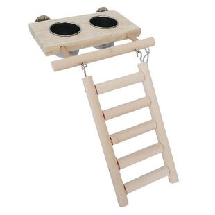 Parrot Playstand Wooden Bird Playground Play Gym Training Pe