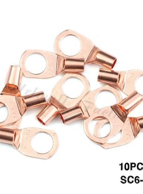 10Pcs/Set SC6-8 SC Bare Terminals Tinned Copper Lug Ring Sea