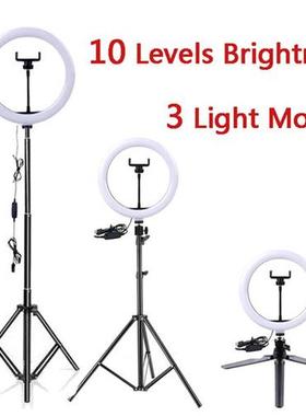 Led Ring Light with Cell Phone Mobile Holder Ringlight 26 Cm