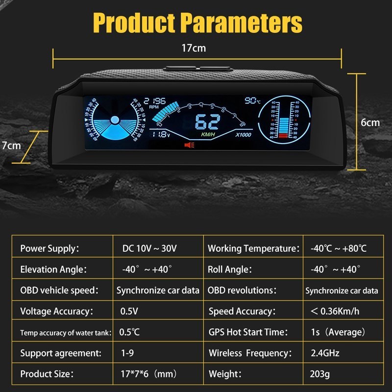 X90 Board Computer Head Up Display Hud Obd2 Car Speedometer