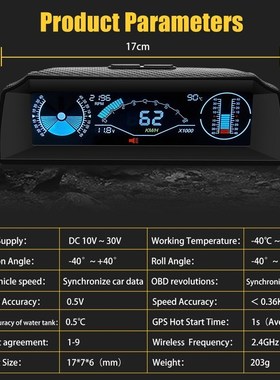 X90 Board Computer Head Up Display Hud Obd2 Car Speedometer