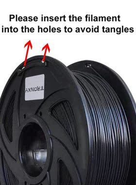 3D Printer Parts 1.75mm PLA Filat Plastic 1KG/roll White Bla