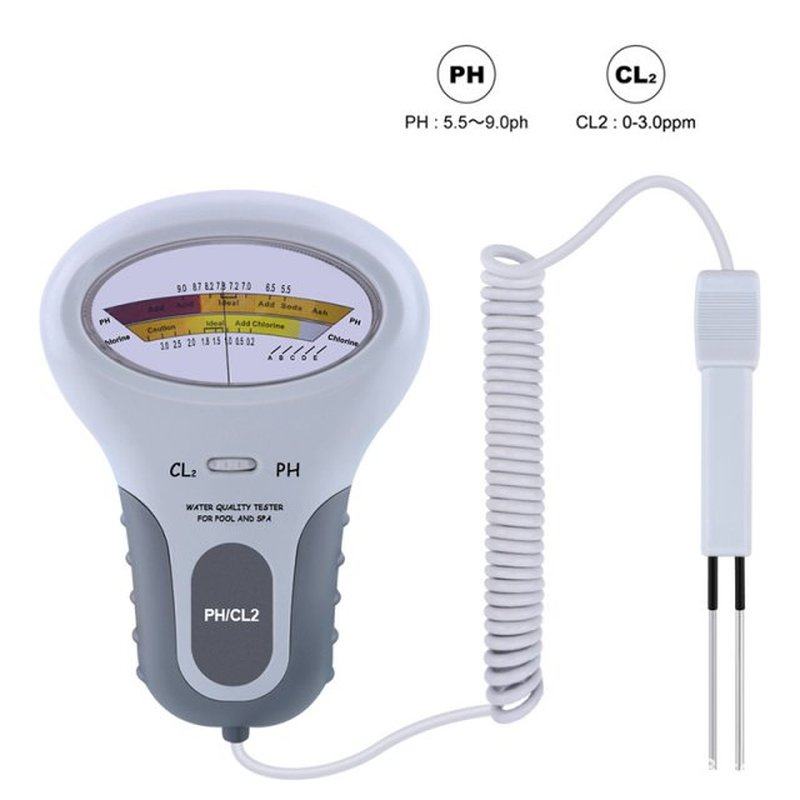 2 in 1 PH Chlorine Meter Tester PC-102 PH Tester Chlorine Wa