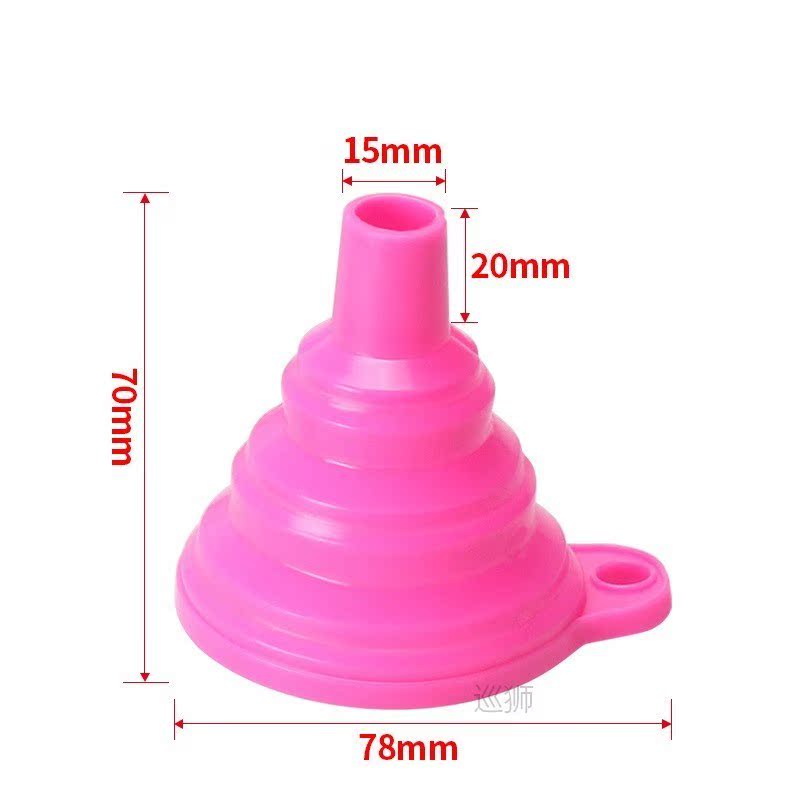 10SET Folding Resin Silicone Funnel Metal UV Resin Filter Cu