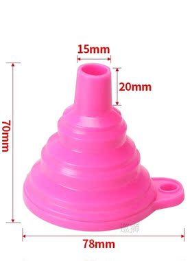 10SET Folding Resin Silicone Funnel Metal UV Resin Filter Cu