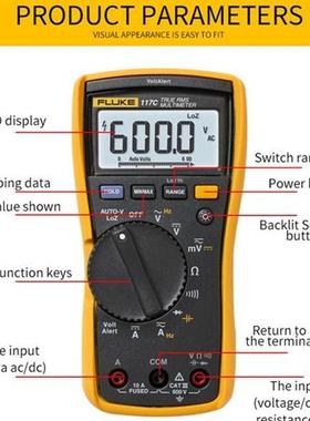 Fluke 117 C Multimeter Tester Digital Multifunction Multimet