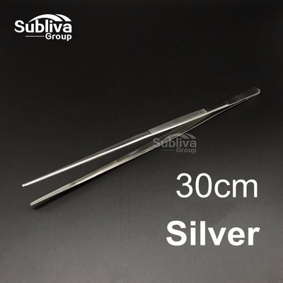 300mm Stainless Steel Kitchen Seafood  bar Tweezer Food Tong
