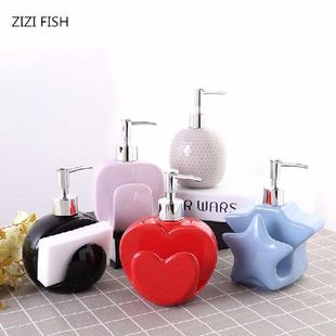 Love Ceramic emulsion bottle Shower Gel shampoo packaging
