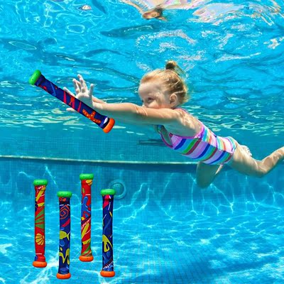 5pcs Multicolor Diving Stick Toy Pool Games Pool Toys For Ki