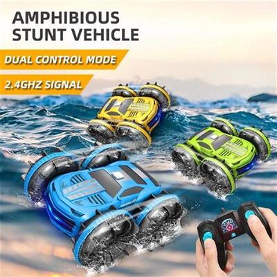 RC Car Amphibious Remote Control Car Boat, 2.4Ghz 4WD Off