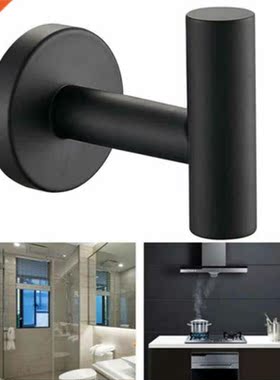 SUS304 Black Robe Hook Wall Hook Towel Hook For Bathroom Sta