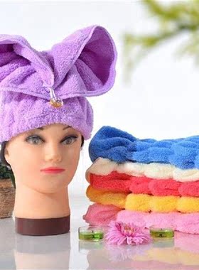 Fashion Microfiber Thicken Hair Turban Quickly Dry Hair Hat