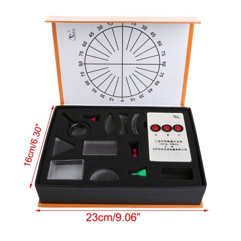 Optical Concave Convex Lens Prism Set Physical Optical Kit L