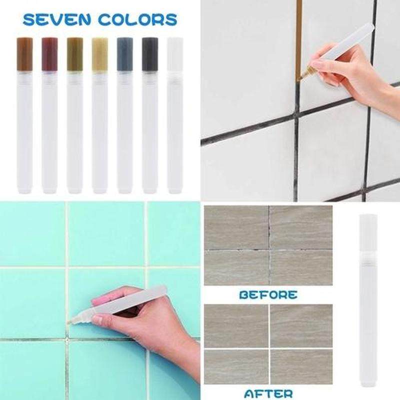Ceramic Floor Tile Crevice Whitening Pen Wall Color Repair P
